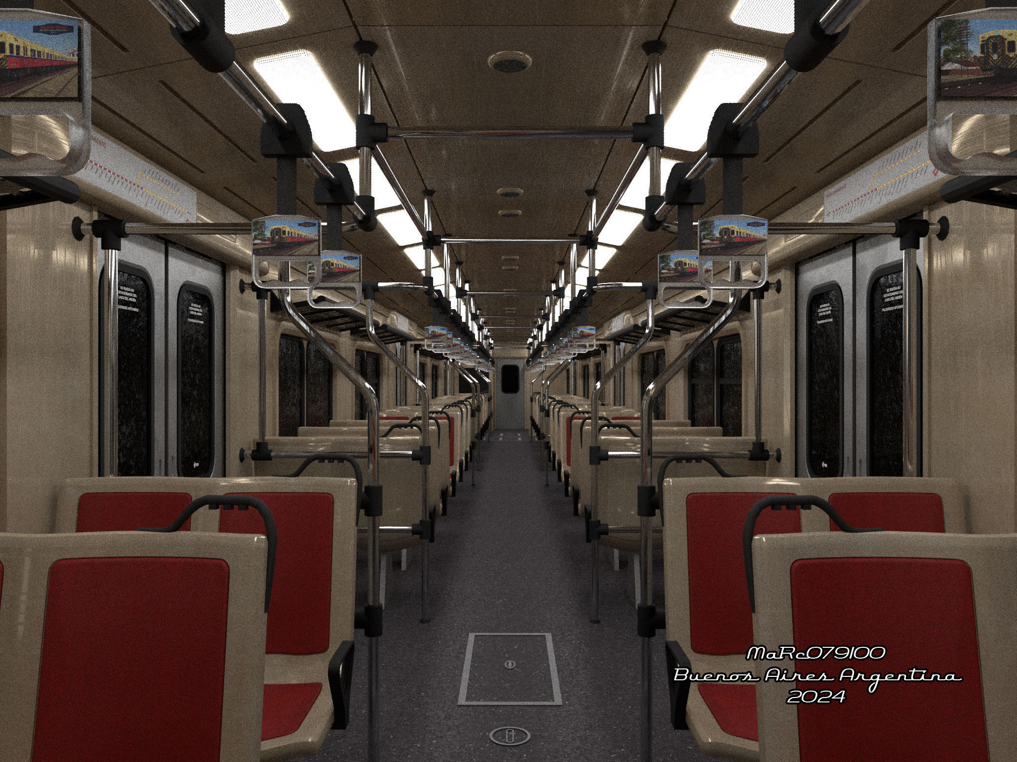 Puma v4 Double Deck EMU Train 3D 3D model_6