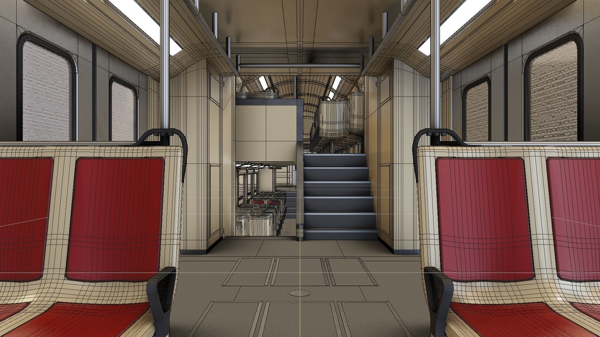 Puma v4 Double Deck EMU Train 3D 3D model_7