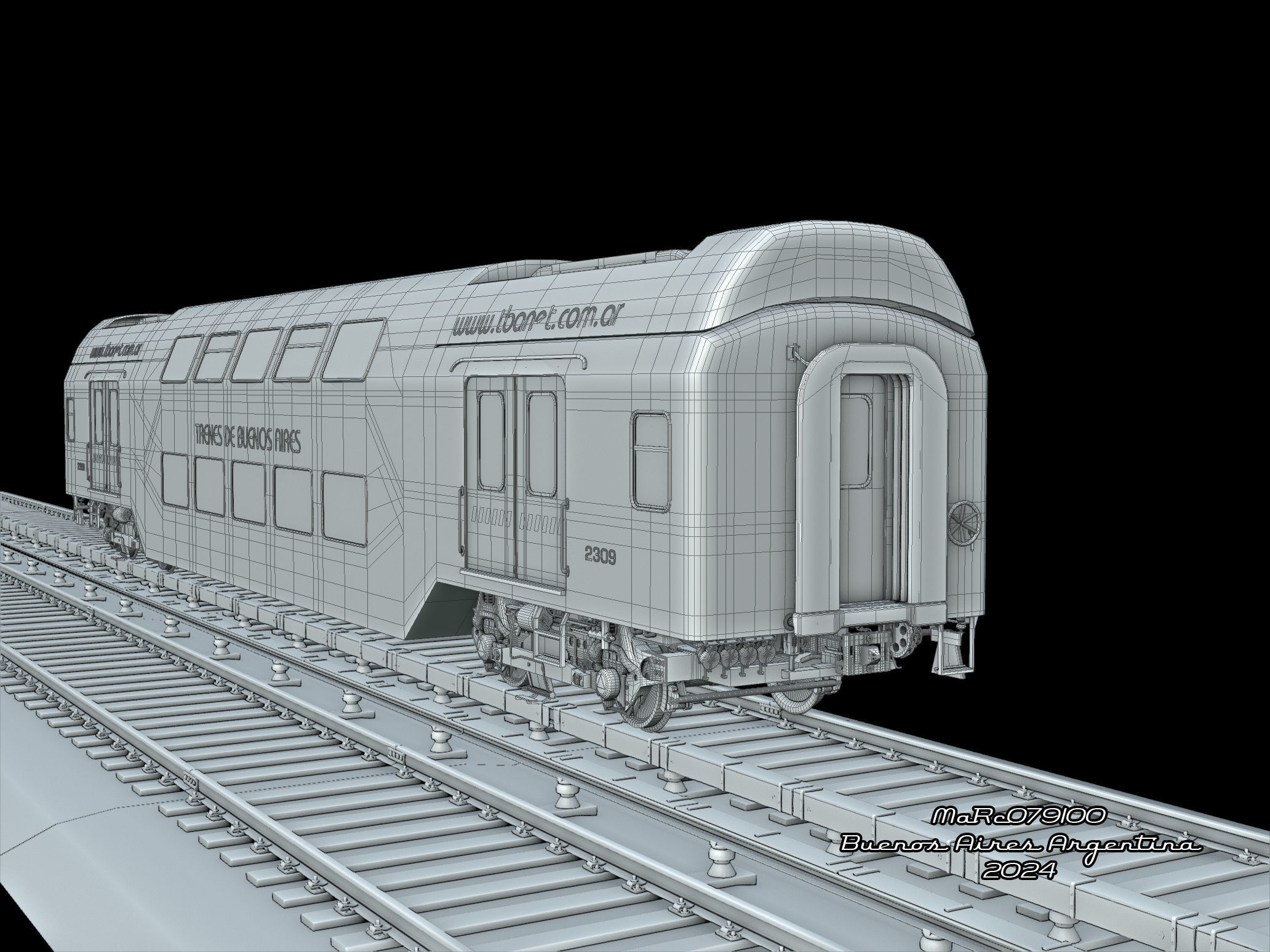Puma v4 Double Deck EMU Train 3D 3D model_12