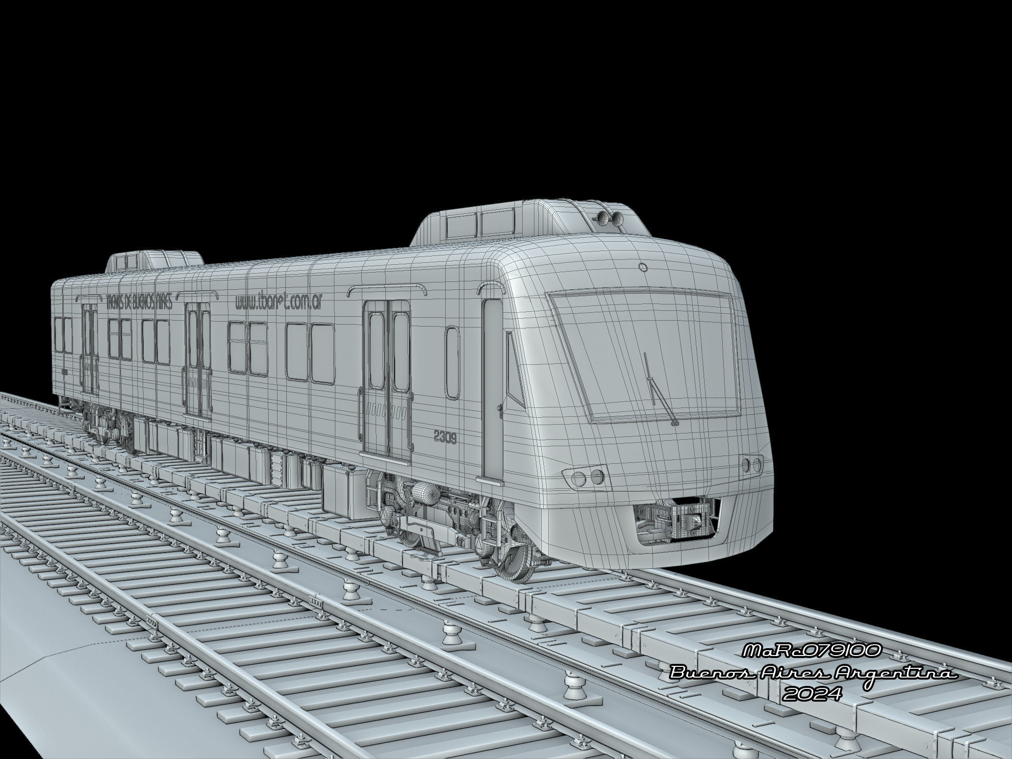 Puma v4 Double Deck EMU Train 3D 3D model_11