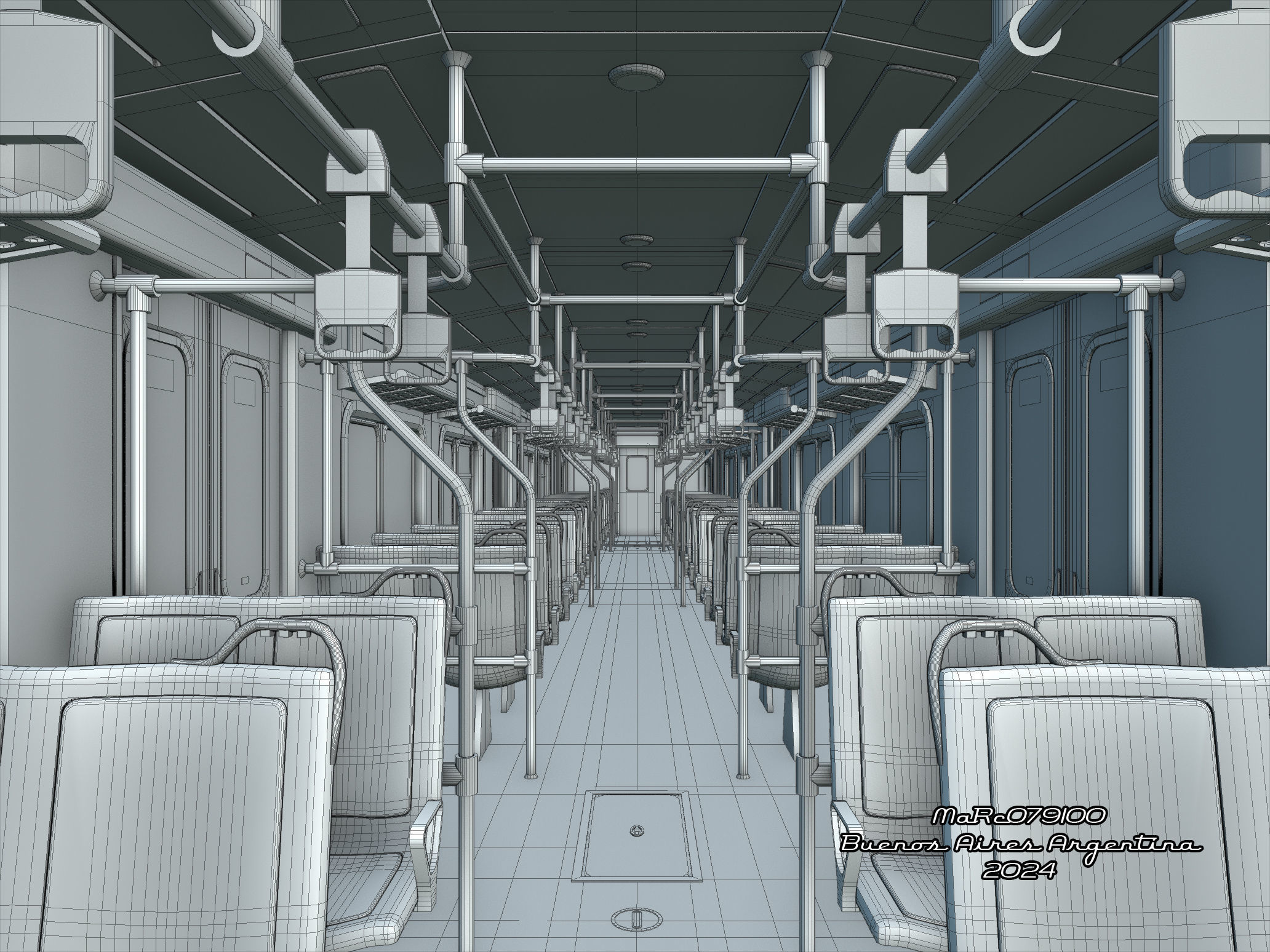 Puma v4 Double Deck EMU Train 3D 3D model_14