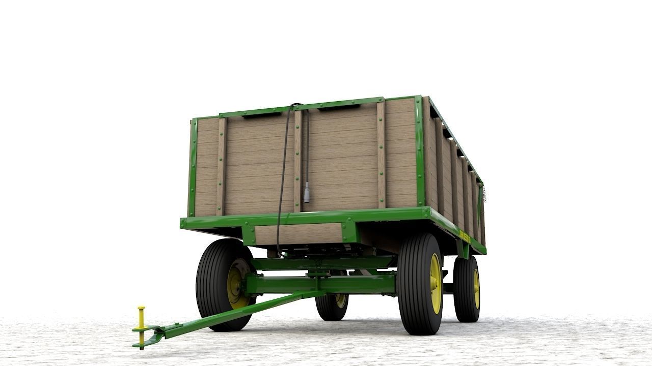 John Deere 953 Wagon 1944 3D model_11
