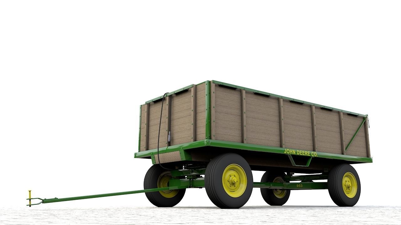 John Deere 953 Wagon 1944 3D model_10