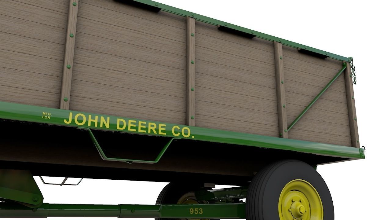 John Deere 953 Wagon 1944 3D model_5