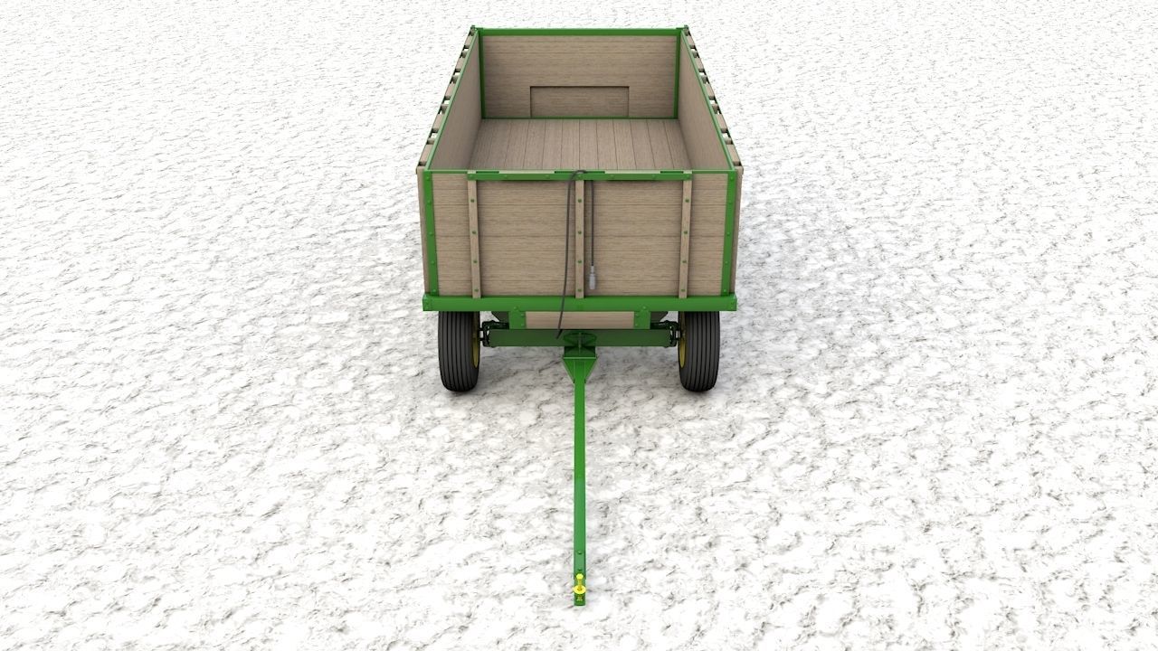 John Deere 953 Wagon 1944 3D model_16