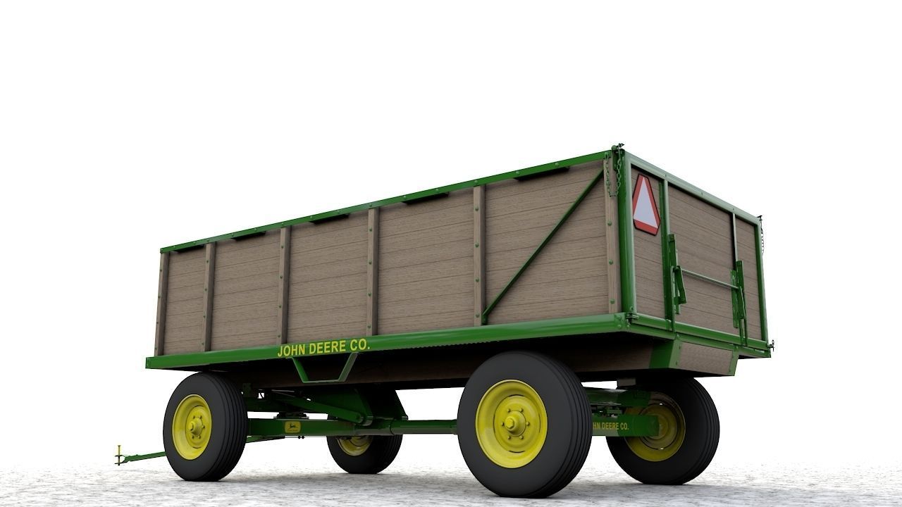 John Deere 953 Wagon 1944 3D model_9