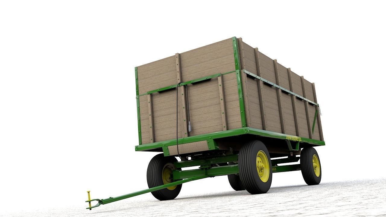 John Deere 953 Wagon 1944 3D model_19