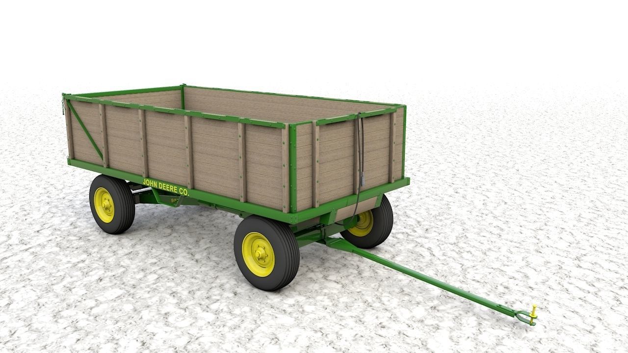 John Deere 953 Wagon 1944 3D model_12