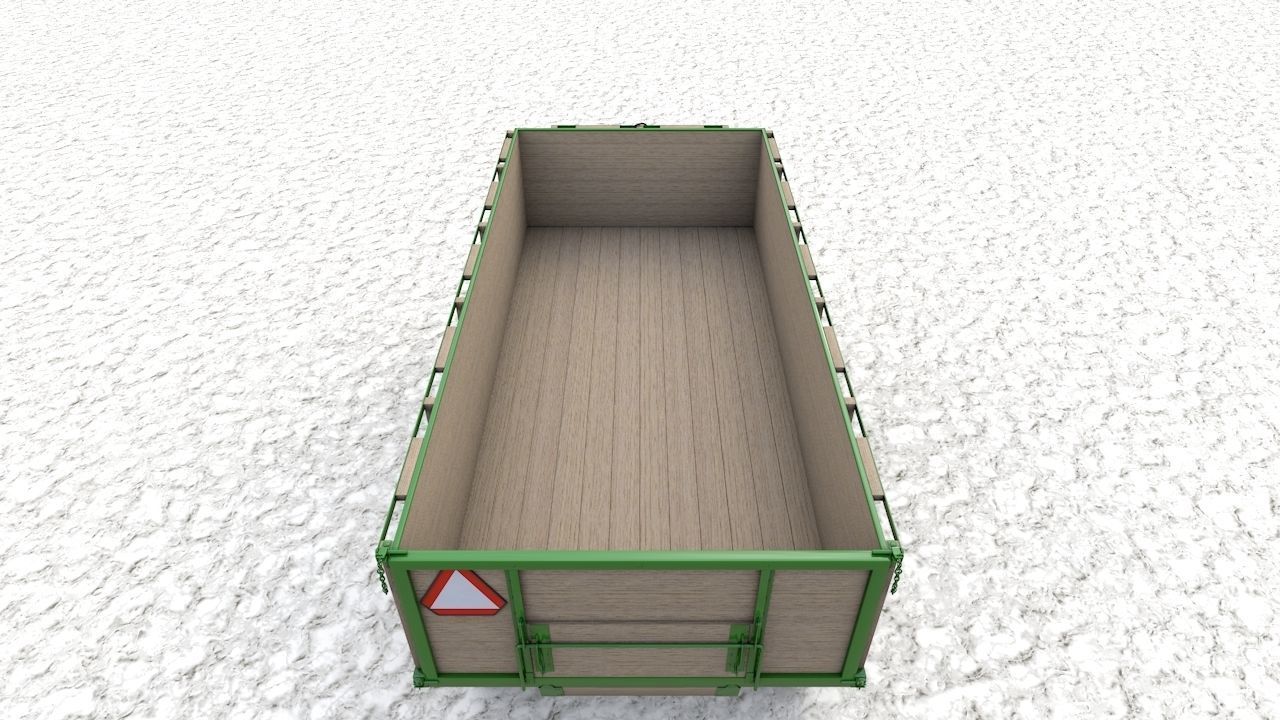 John Deere 953 Wagon 1944 3D model_14