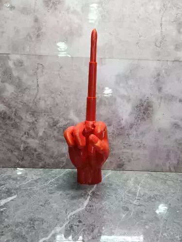 PRINT-IN-PLACE COLLAPSIBLE MIDDLE FINGER 3D print model