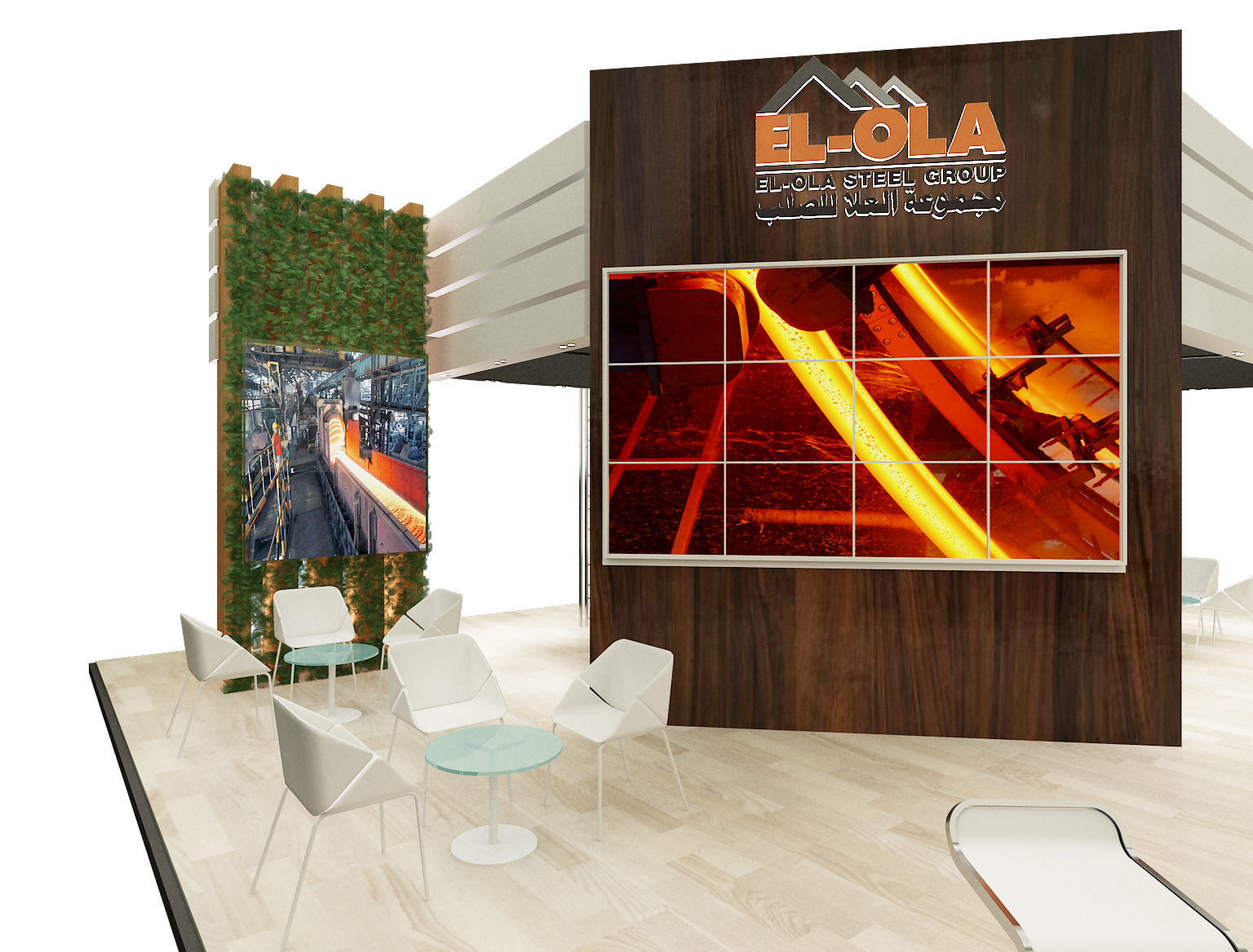 Booth Exhibition Stand a238 3D model_2