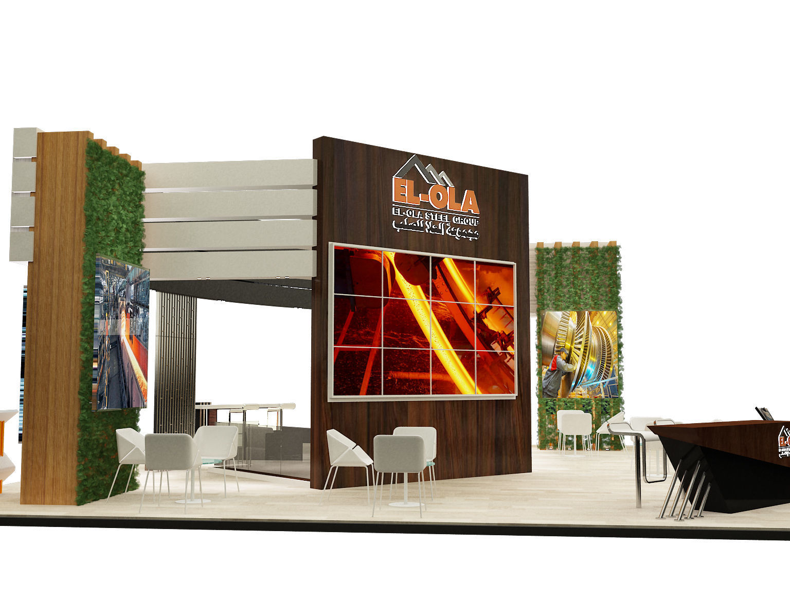 Booth Exhibition Stand a238 3D model_15