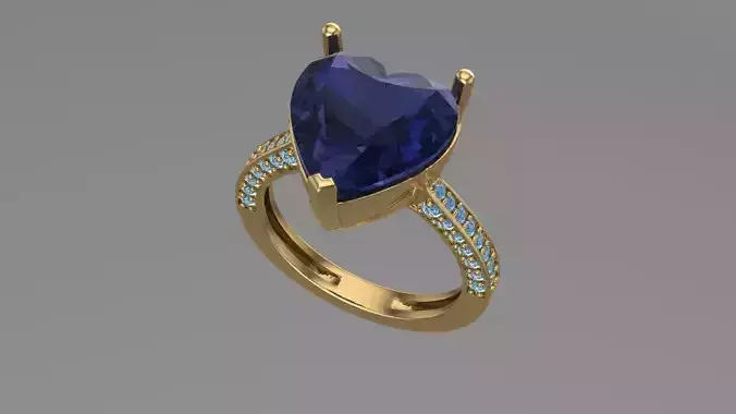 heart shape diamond ring