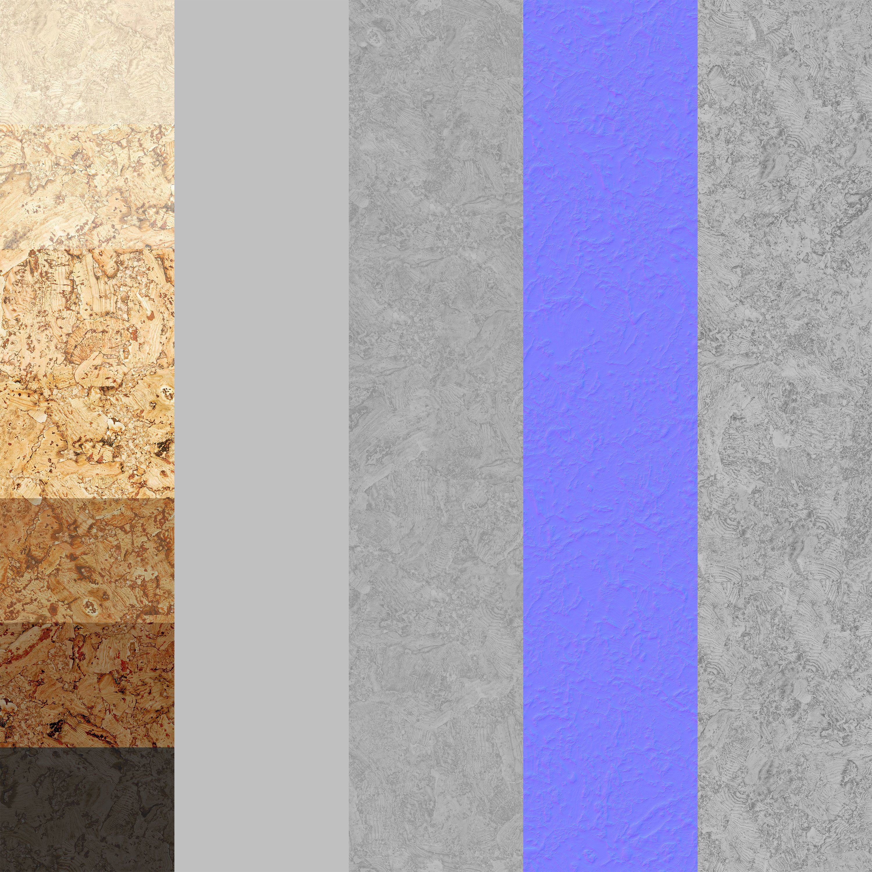 Wood materials Cork - 7 colors - set 14 Texture_6