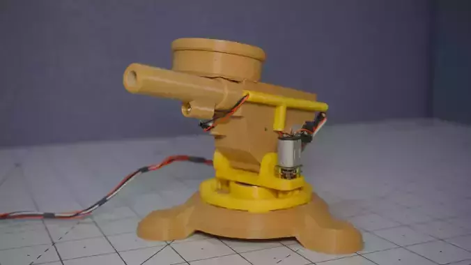 Turrent Gun 3D print model