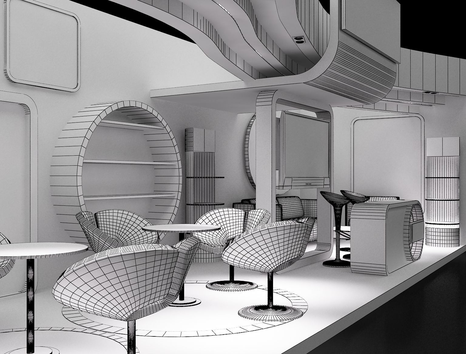 Booth Exhibition Stand a235 3D model_9