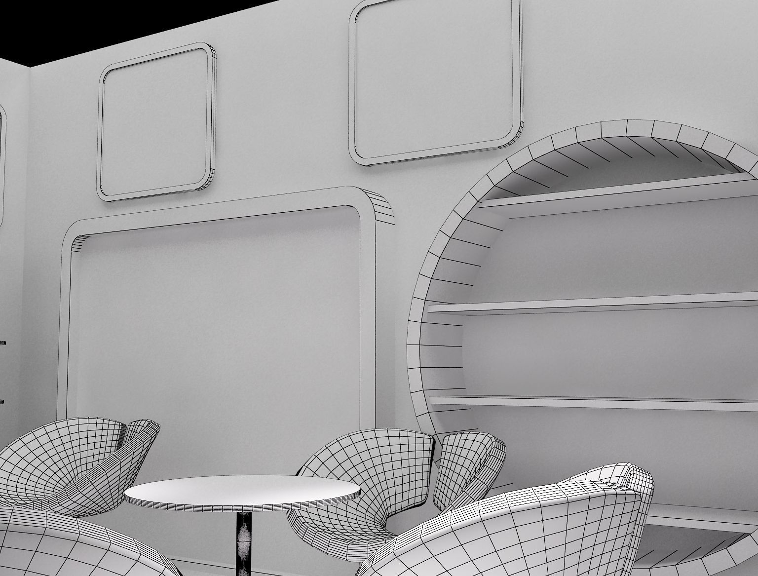 Booth Exhibition Stand a235 3D model_11