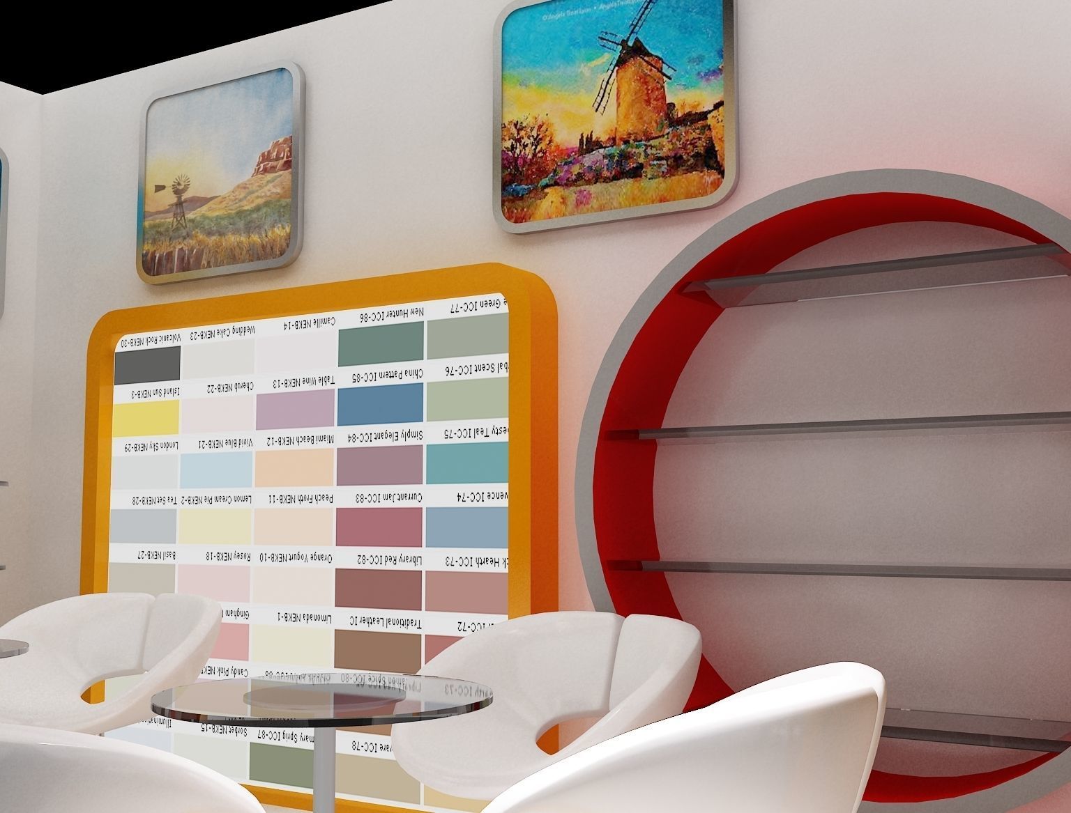 Booth Exhibition Stand a235 3D model_10