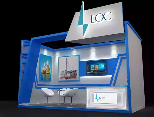 Booth Exhibition Stand a234  3D model