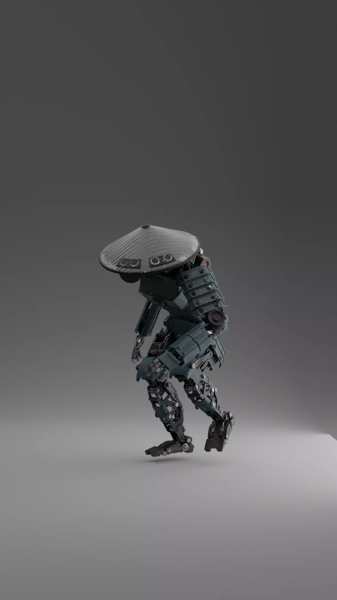 Samurai Robot Character 3D model_0