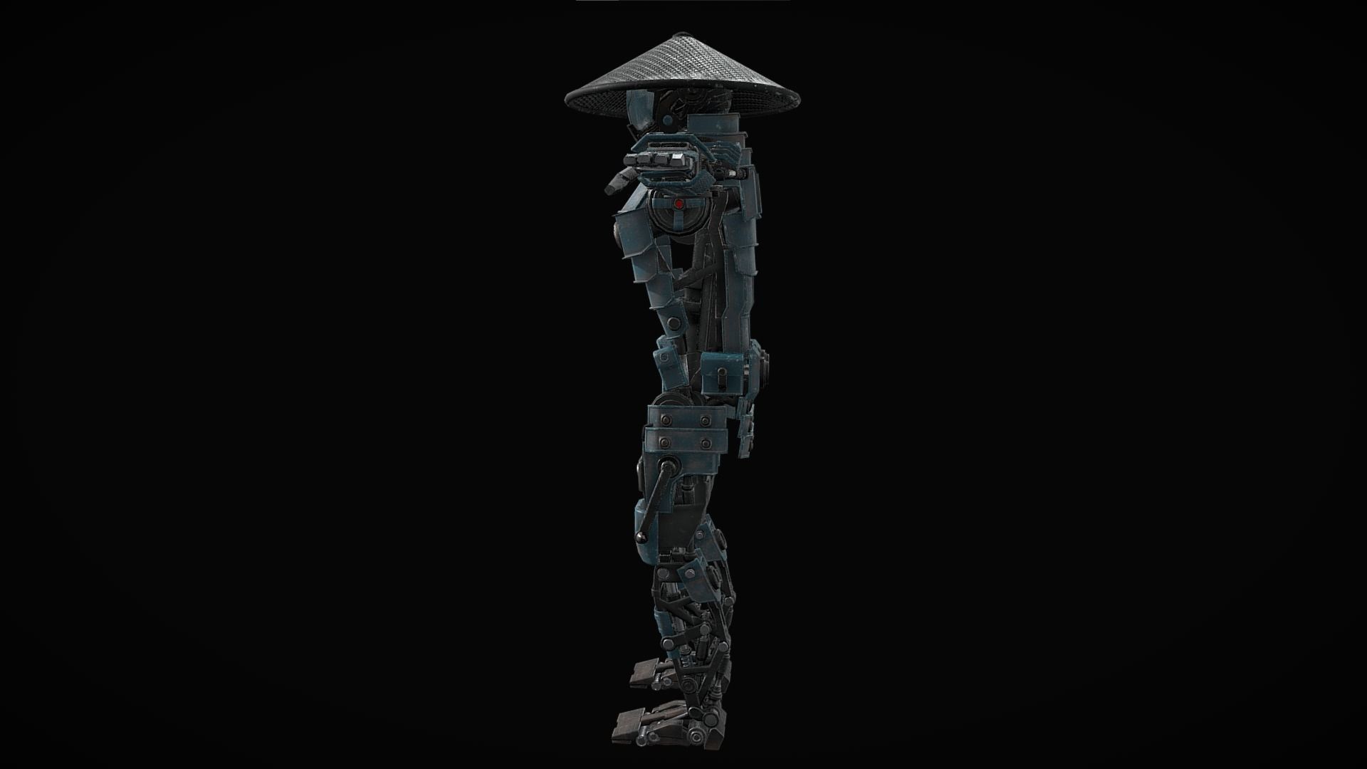 Samurai Robot Character 3D model_3