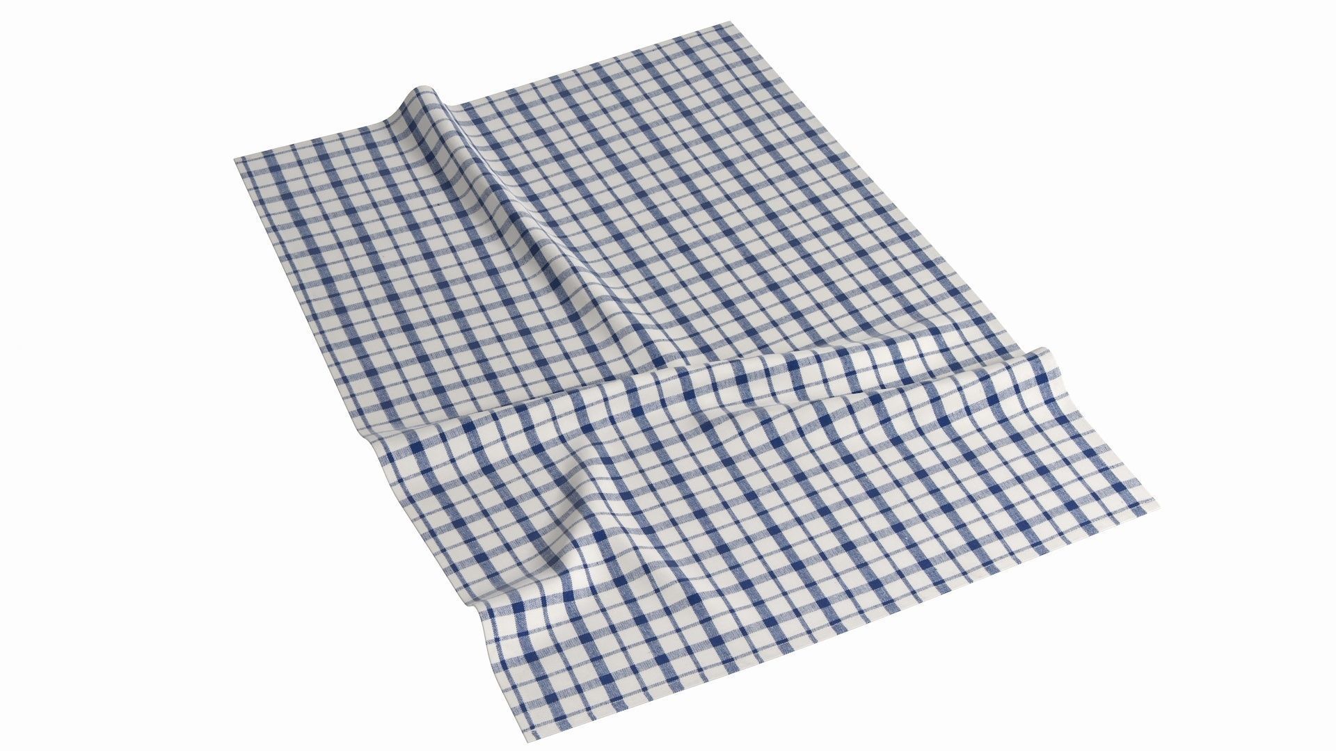 Tea Towel V4 Low-poly 3D model_7