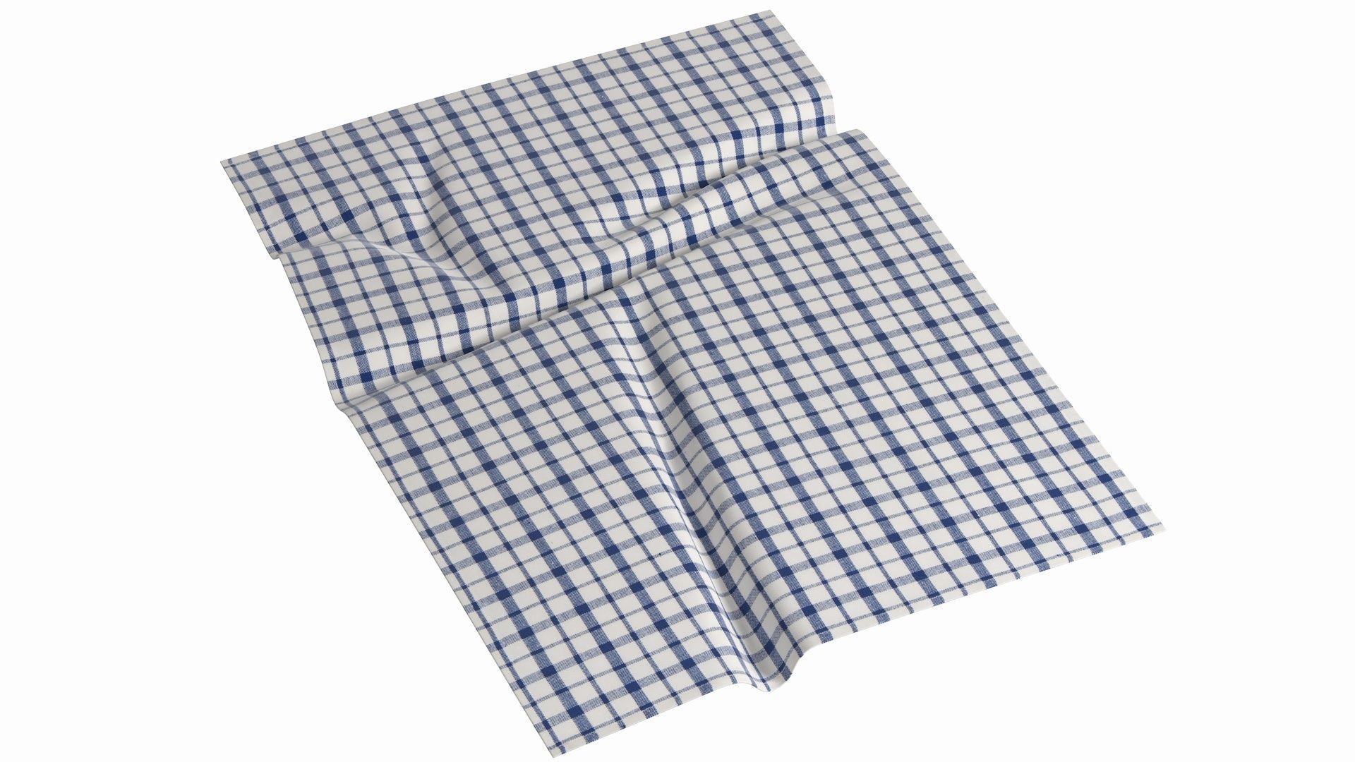 Tea Towel V4 Low-poly 3D model_12