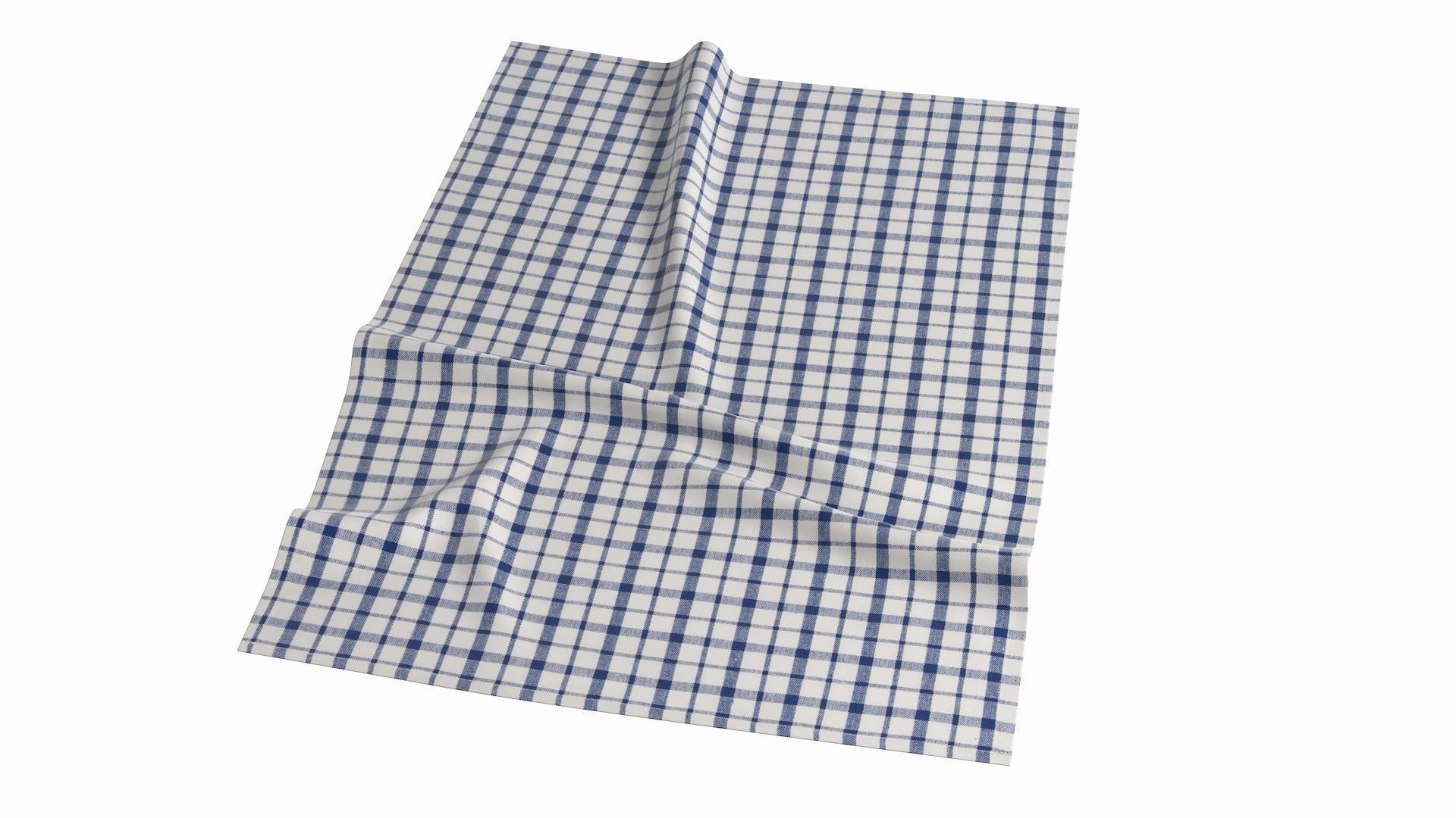 Tea Towel V4 Low-poly 3D model_6