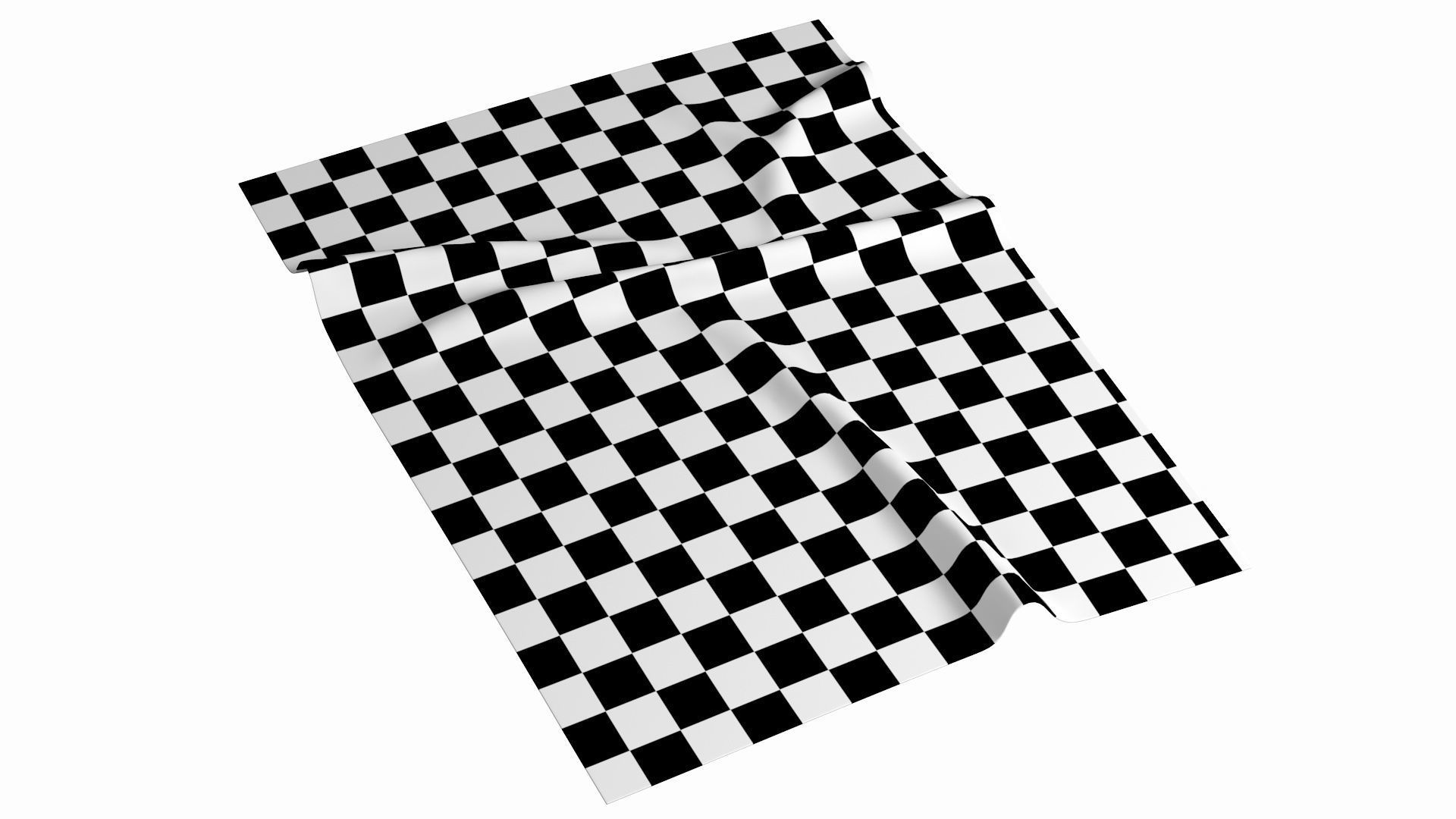 Tea Towel V4 Low-poly 3D model_15