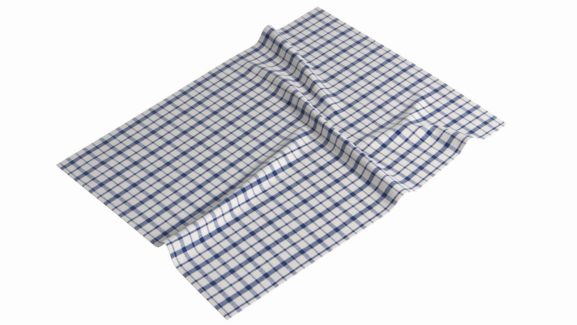 Tea Towel V4 Low-poly 3D model_10