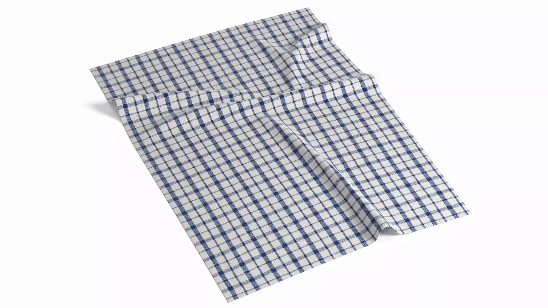 Tea Towel V4 Low-poly 3D model_0