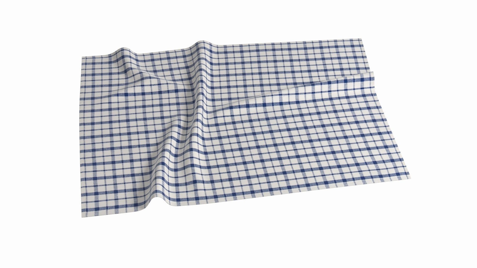 Tea Towel V4 Low-poly 3D model_4