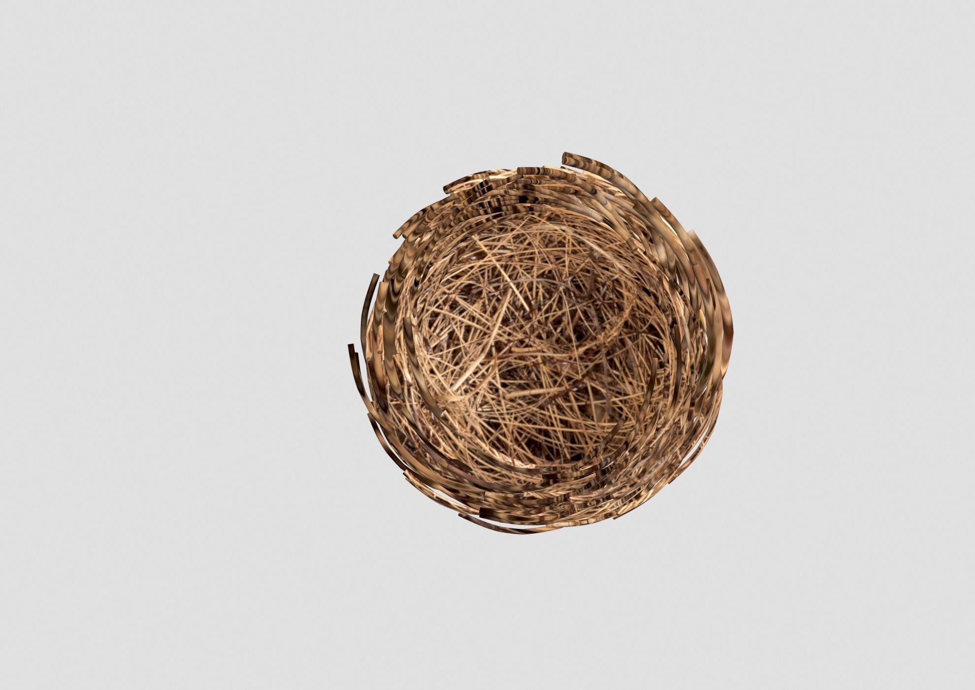 egg nest 3D model_2