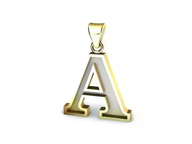 letter A pendant