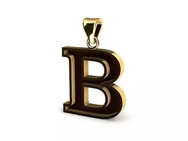 letter B pendant