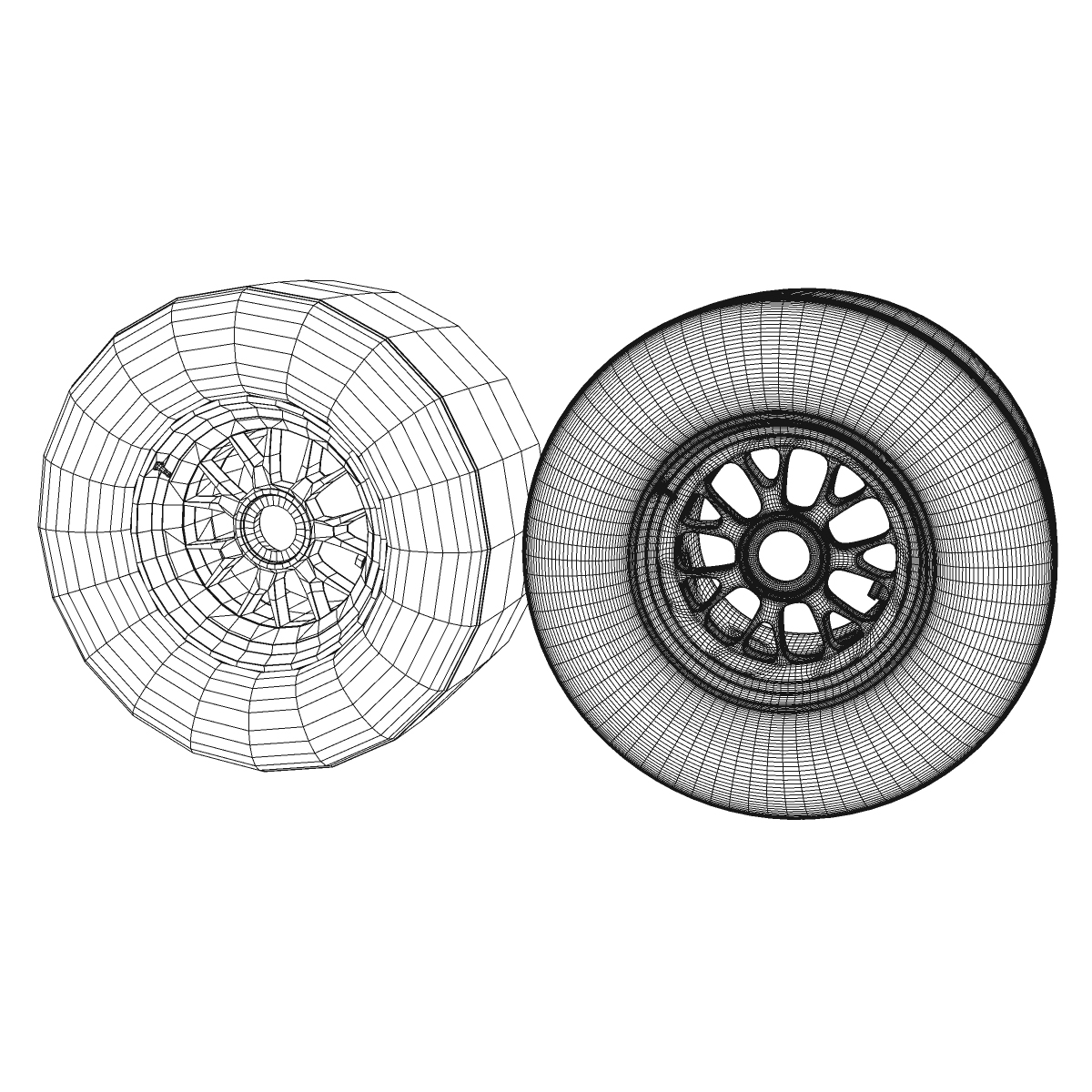 F1 tyre supersoft rear 3D model_11