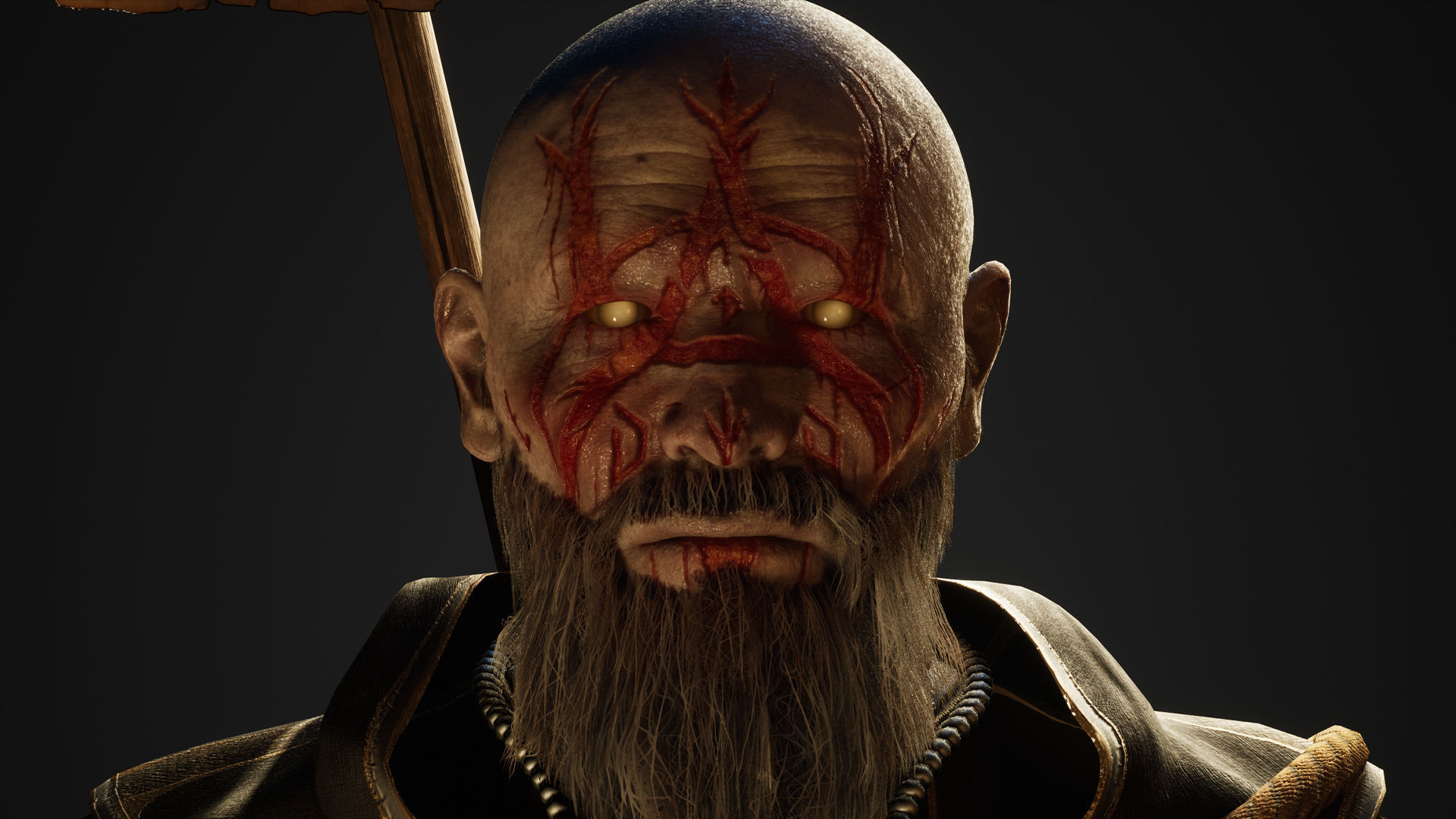 Priest Low-poly 3D model_8