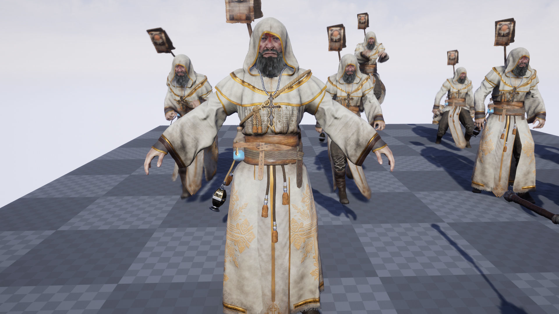 Priest Low-poly 3D model_18