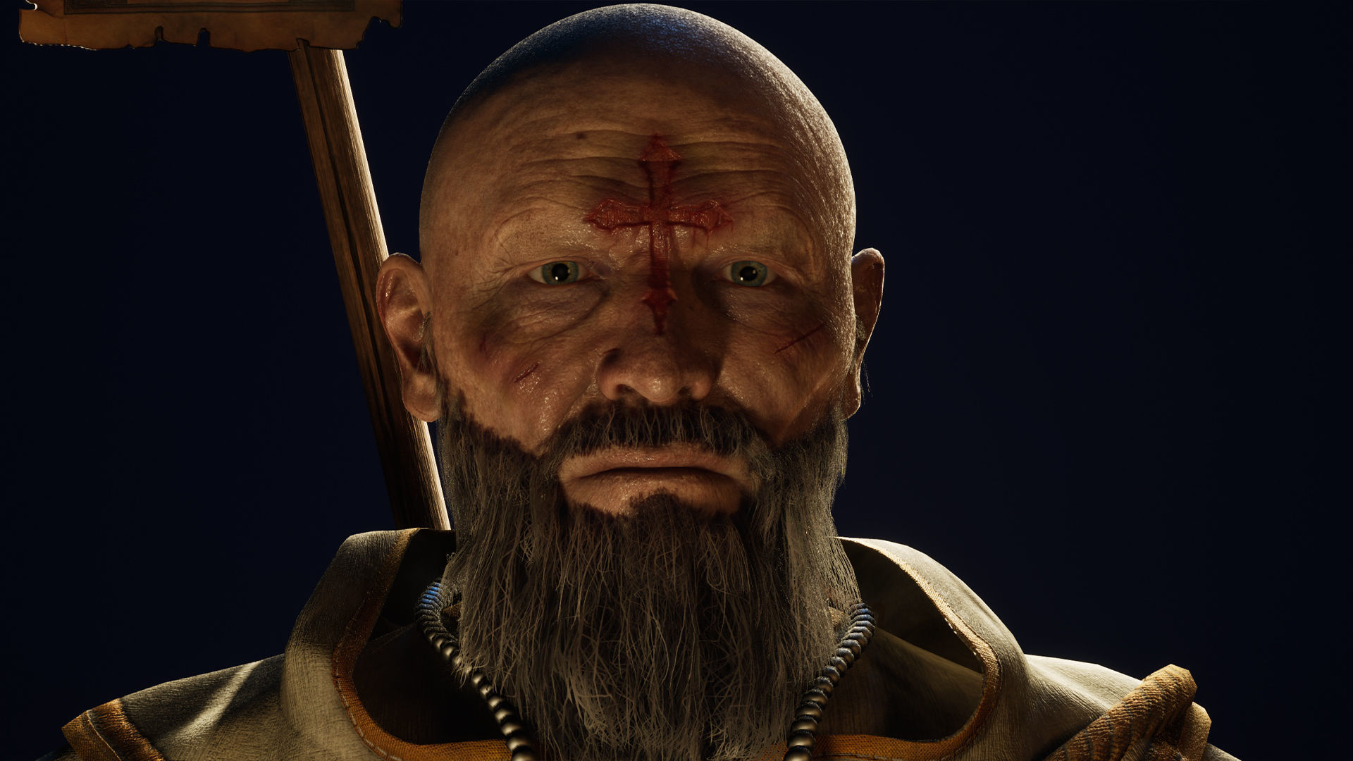 Priest Low-poly 3D model_11