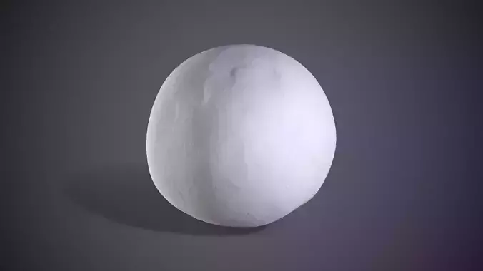 Snowball Low-poly 3D model
