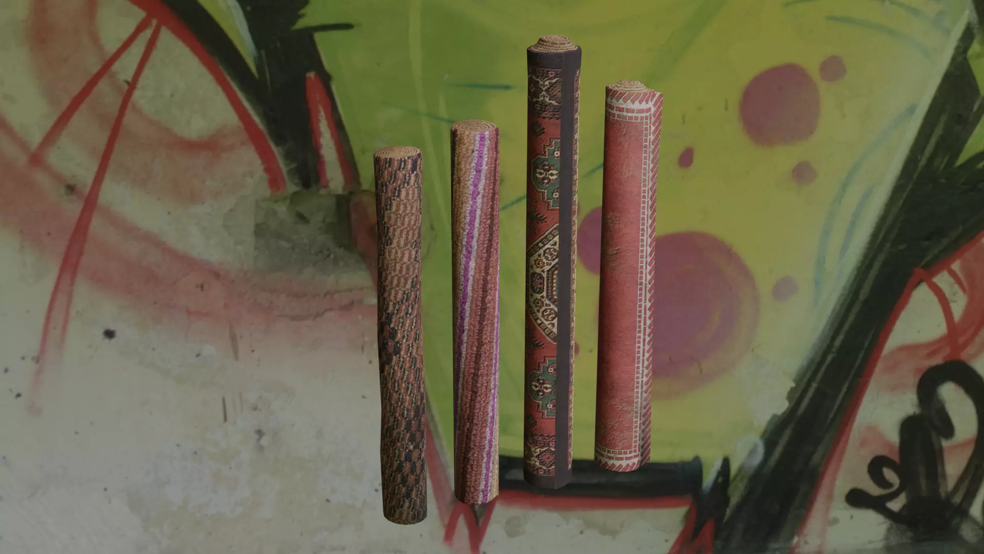 Carpets Low-poly 3D model_0