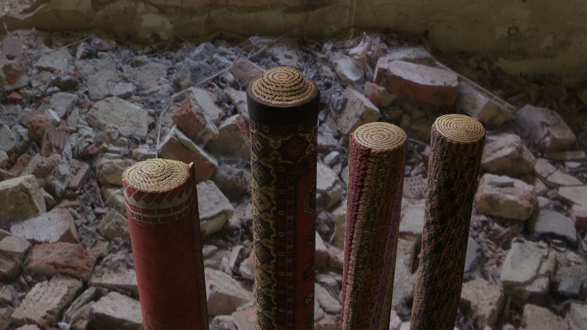 Carpets Low-poly 3D model_2