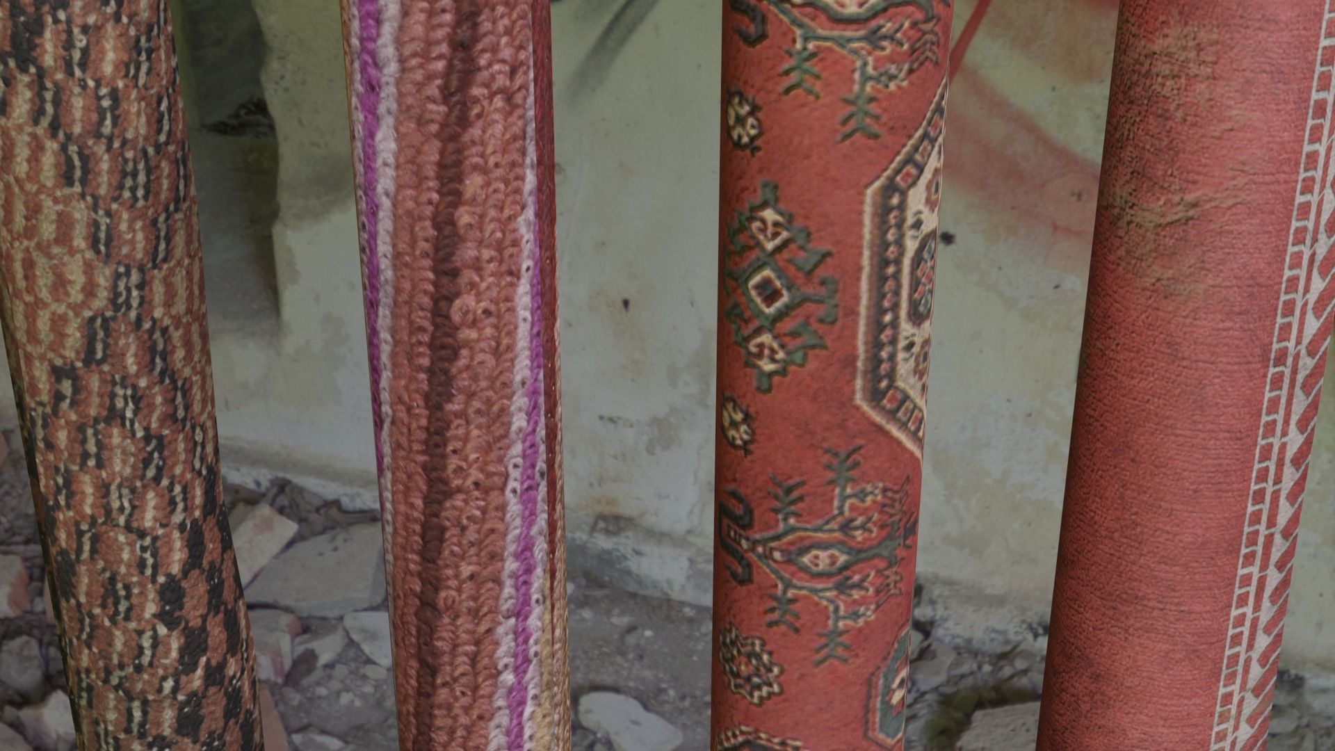 Carpets Low-poly 3D model_3