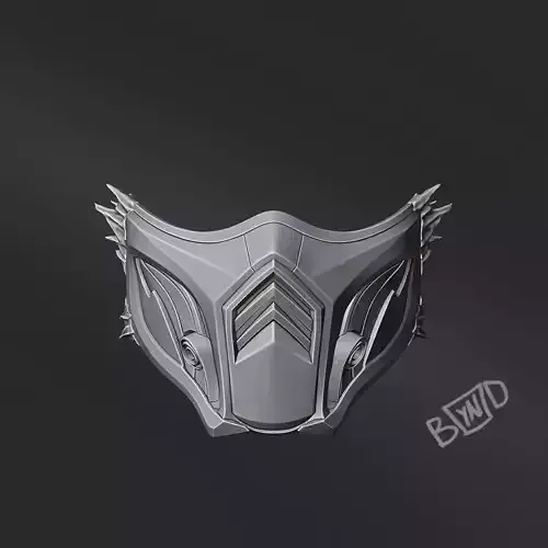 Mortal Kombat 1 Subzero Cosplay mask MK Deadly Alliance STL 3D print model