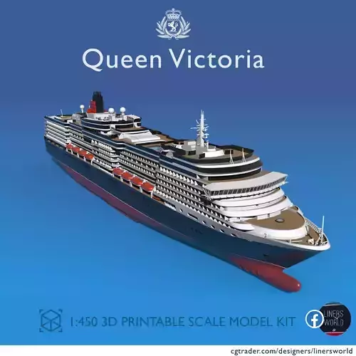 Cunard Queen Victoria cruise ship 1-450 model kit