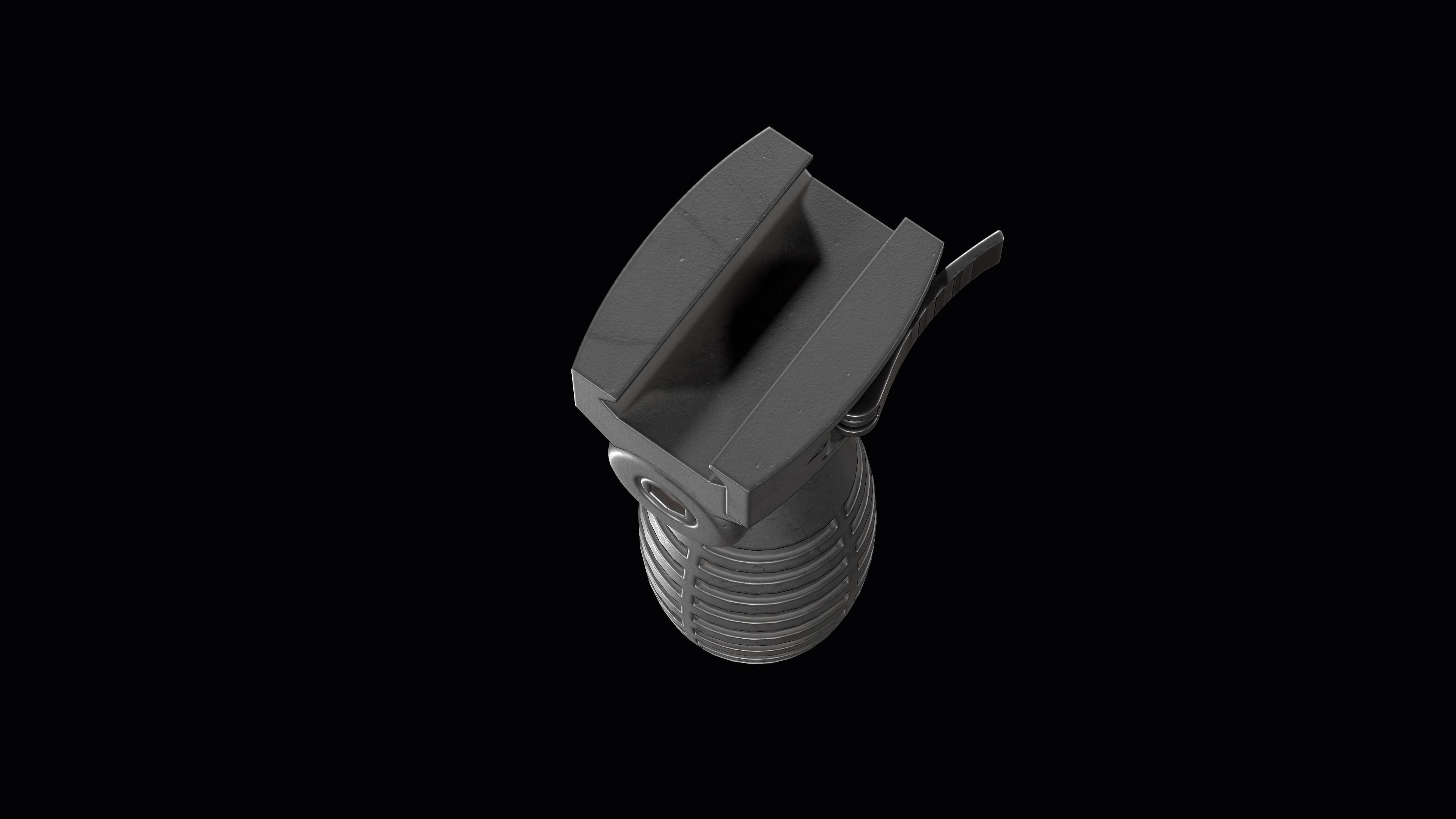 FAB DEFENSE T FS Tactical Horizontal Vertical Grip Low-poly 3D model_13