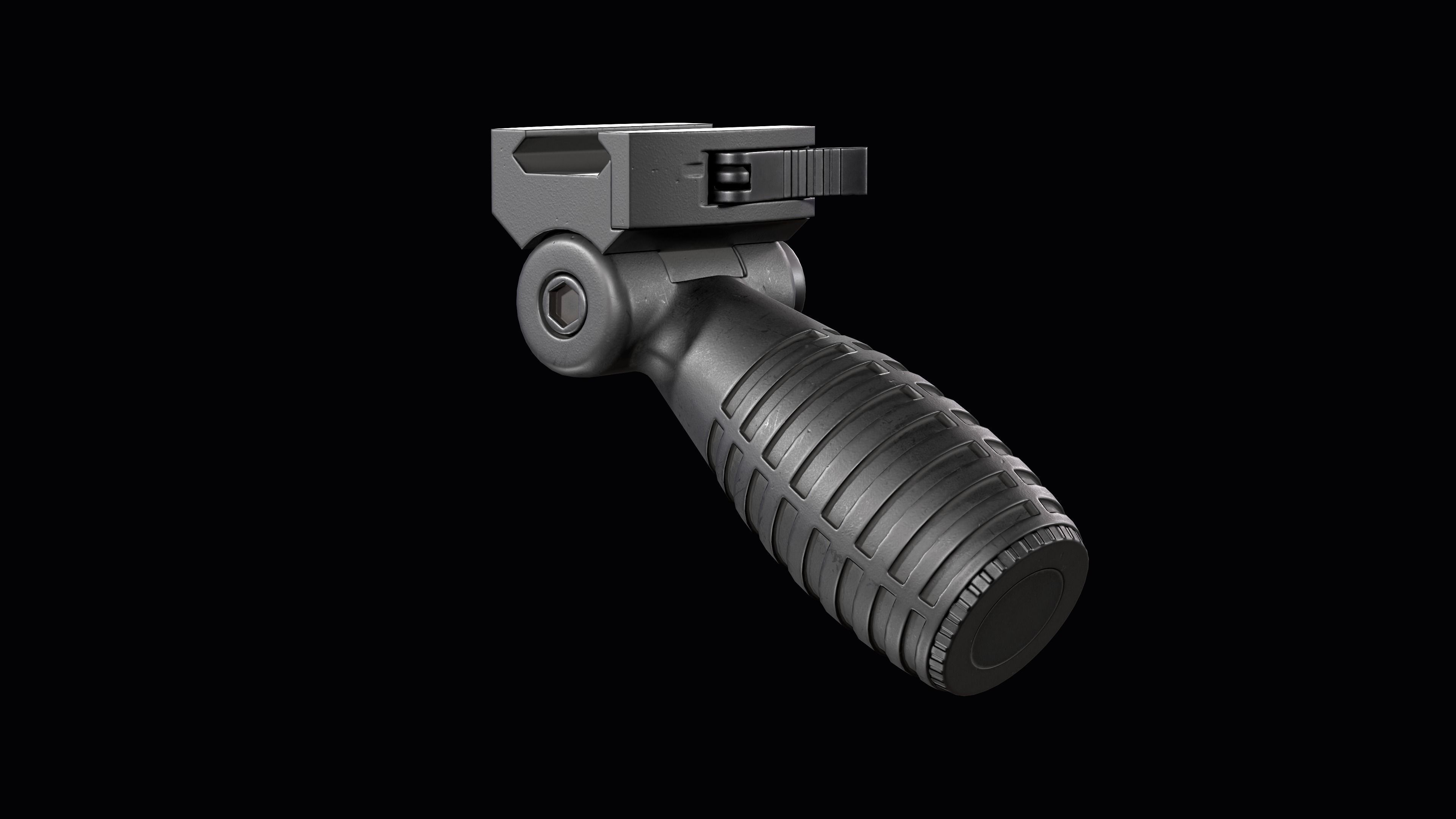 FAB DEFENSE T FS Tactical Horizontal Vertical Grip Low-poly 3D model_15