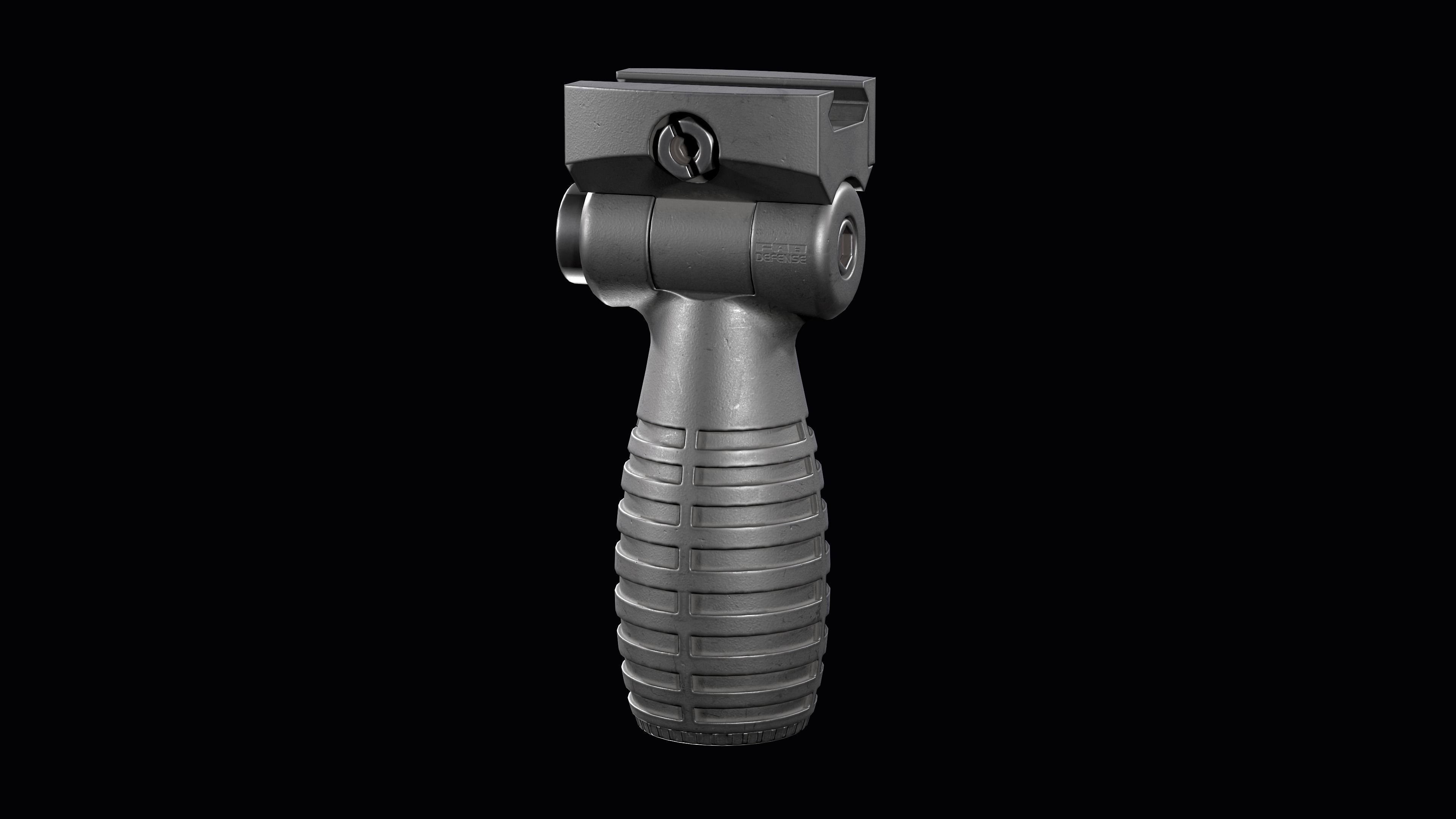 FAB DEFENSE T FS Tactical Horizontal Vertical Grip Low-poly 3D model_9