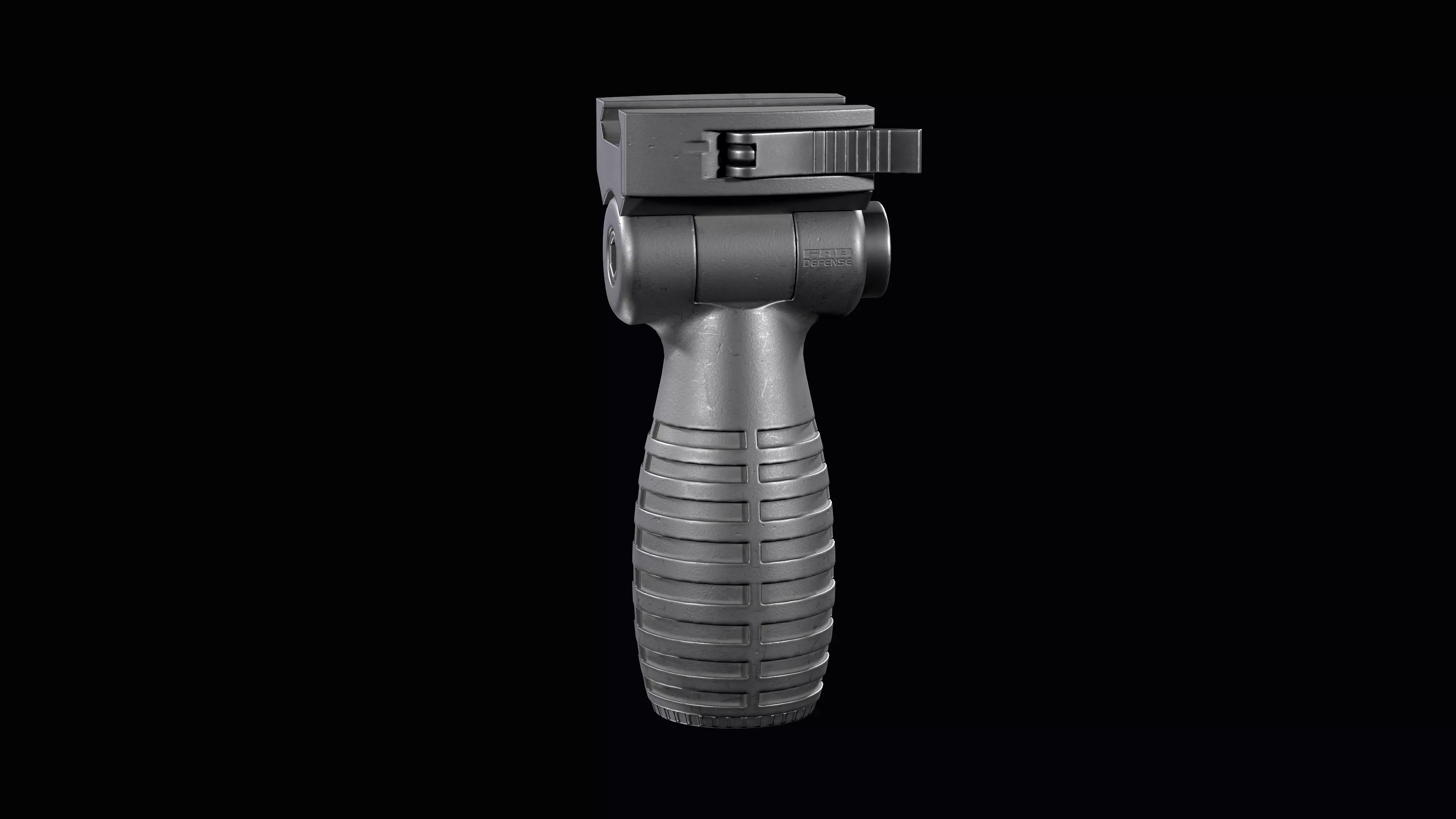 FAB DEFENSE T FS Tactical Horizontal Vertical Grip Low-poly 3D model_0