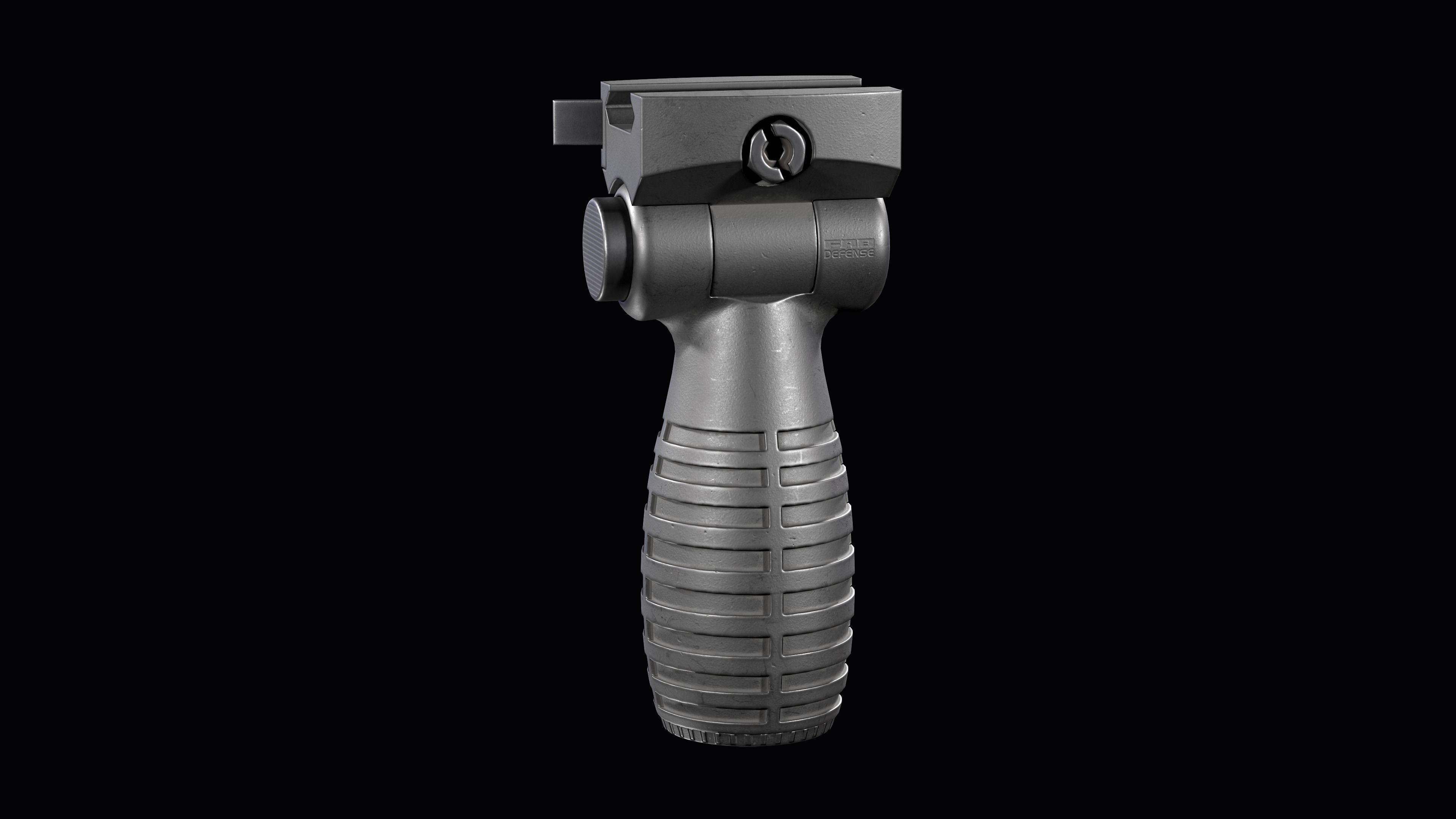 FAB DEFENSE T FS Tactical Horizontal Vertical Grip Low-poly 3D model_8
